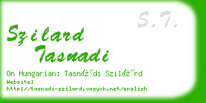 szilard tasnadi business card